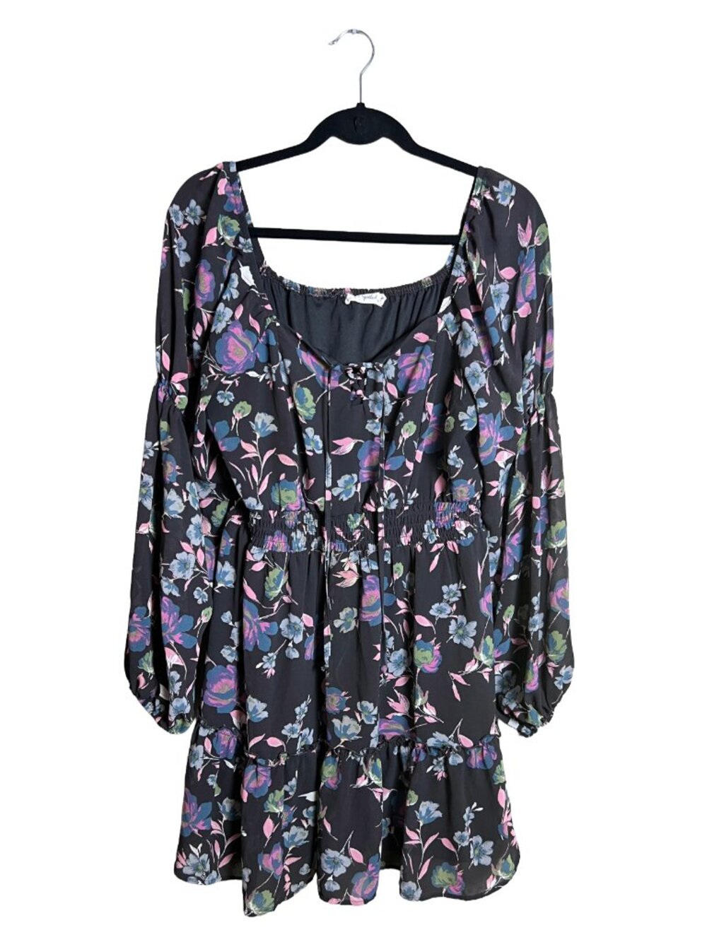 Live To Be Spoiled Floral Mini Dress XL Boho